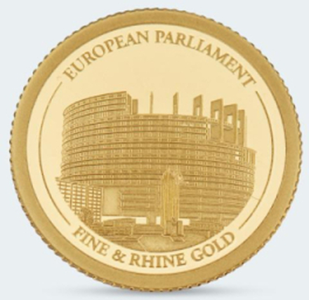 Sammlermünzen Reppa Goldmünze Europäisches Parlament