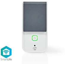 Nedis SmartLife Smart Plug | Wi-Fi | IP44 | Strömmätare | 3680 W | Jordad kontakt / Typ F (CEE 7/7) | -30 - 40 °C | Android- / IOS | Grå / Vit