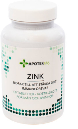 Apotek365 Zink 100 tabletter