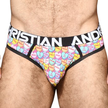 Andrew Christian Almost Naked Candy Hearts Jock Rosa polyamid Small Herre