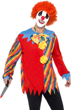 Läskig Clown Kostymset med Mask