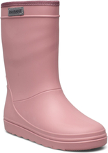 Rain Boots Solid Shoes Rubberboots High Rubberboots Unlined Rubberboots Rosa En Fant*Betinget Tilbud