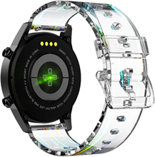 Samsung Gear S3 / Galaxy Watch 46mm Rem, Transparent Hvid