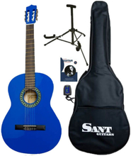 Sant CL-50-BL spansk gitar blå, komplett pakke