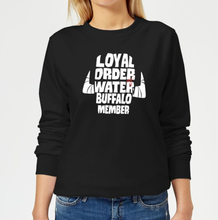 The Flintstones Loyal Order Of Water Buffalo Member Women's Sweatshirt - Black - XS