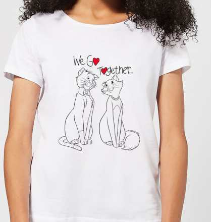 Disney Aristocats We Go Together Women's T-Shirt - White - L