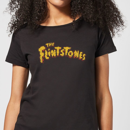 The Flintstones Logo Women's T-Shirt - Black - L - Black