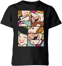 The Flintstones Cartoon Squares Kids' T-Shirt - Black - 3-4 Years - Black