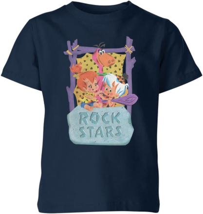 The Flintstones Rock Stars Kids' T-Shirt - Navy - 7-8 Years - Navy
