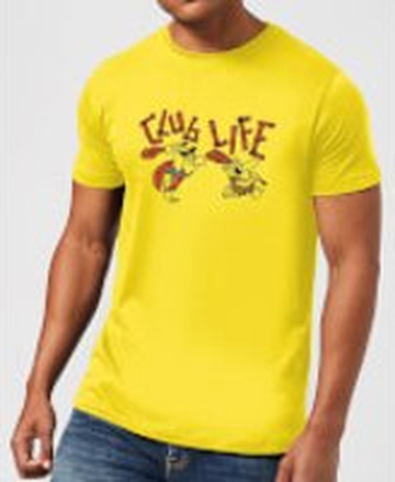 The Flintstones Club Life Men's T-Shirt - Yellow - XL - Yellow