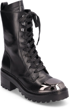 Barnett Shoes Boots Ankle Boots Laced Boots Black DKNY