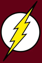 Justice League Flash Logo Men's T-Shirt - Burgundy - M - Burgundy