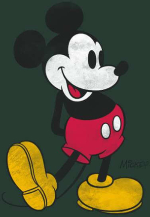 Mickey Mouse Classic Kick Men's T-Shirt - Green - S - Green