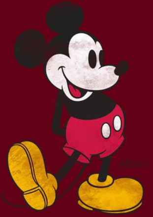Disney Mickey Mouse Classic Kick Hoodie - Burgundy - XXL