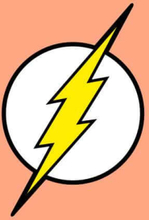 Justice League Flash Logo Men's T-Shirt - Coral - M