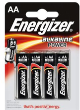 ENERGIZER Batteri AA/LR6 Alkaline Power 4-pack