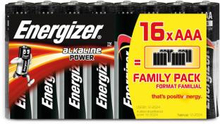 ENERGIZER Batteri AAA/LR03 Alkaline Power 16-pack Blister