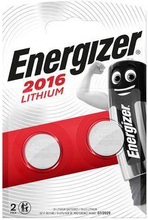 Energizer Lithium knappcellsbatteri CR2016 | 3 V DC | 100 mAh | 2-Blister | Silver