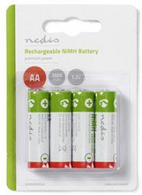 Nedis Laddningsbara Ni-MH-batteri AA | 1.2 V DC | 2600 mAh | 4-Blister
