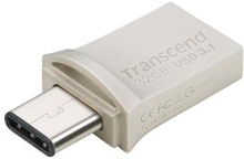 Transcend: USB-minne (USB3+Type-C) 32GB