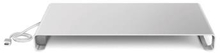 DESIRE2 Monitorställ Riser Universal 3x USB-A, 1x Type-C, Silver
