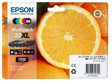 Epson 5-färg 33XL Claria Premium Ink | Black | Cyan | Yellow | Magenta