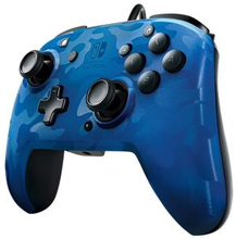 Faceoff Deluxe+ Audio Wired Controller - Blue Camo