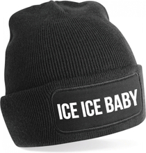 Ice ice baby muts unisex one size - zwart