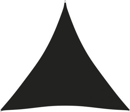 vidaXL Solsegel Oxfordtyg trekantigt 5x5x5 m svart