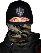 Military Camo Frost Tech Face Shield / Microfiber Fleece Hals