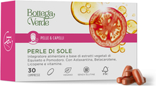 Pelle & Capelli - Perle di sole - Integratore alimentare a base di estratti vegetali di Equiseto e Pomodoro. Con Astaxantina, Betacarotene, Licopene e vitamine