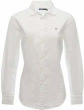 Hvit Polo Ralph Lauren White Hvit Oxford Shirt Classic Fit Skjorter