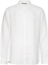 Linen Shirt Shirts Linen Shirts Hvit Sebago*Betinget Tilbud
