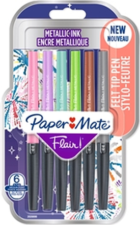 PaperMate Flair Metallic 6-pack 1