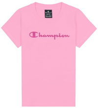 Champion Classics Crewneck T-shirt For Girls Rosa Baumwolle 110-116