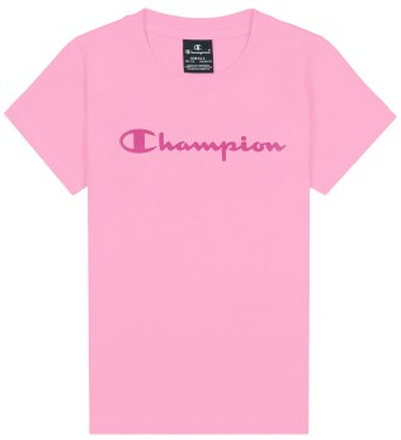 Champion Classics Crewneck T-shirt For Girls Rosa Baumwolle 134-140