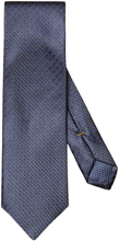 Marine Eton Skjorter Navy Blue Jacquard Floral Silk Tie Tilbehør
