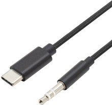 Linocell USB-C til 3,5 mm-kabel 1 m - Svart