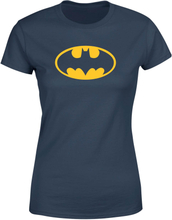 Justice League Batman Logo Women's T-Shirt - Navy - S - Navy