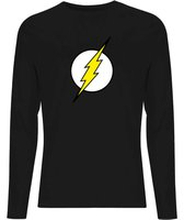 Justice League Flash Logo Men's Long Sleeve T-Shirt - Black - M - Black