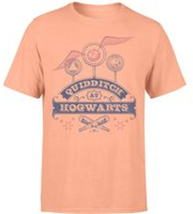 Harry Potter Quidditch At Hogwarts Men's T-Shirt - Coral - XXL - Coral