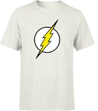 Justice League Flash Logo Men's T-Shirt - Cream - M - Cream