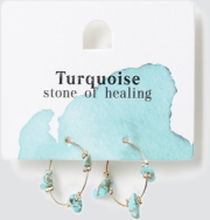 Turq Healing Hoop Earrings
