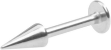 Long Spike Basic Labret Piercing - Strl 1.2 x 8 med 6 mm lang kule