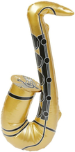 Gullfarget Oppblåsbar Saksofon 55 cm