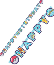 Happy Birthday Banner 218 cm - Pokemon Fest