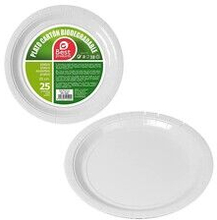 plade Best Products Green Ø 20 cm Pap