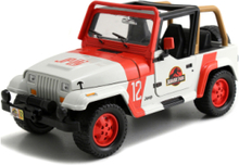 "Jurassic Park 1992 Jeep Wrangler 1:24 Toys Toy Cars & Vehicles Toy Cars Multi/patterned Jada Toys"