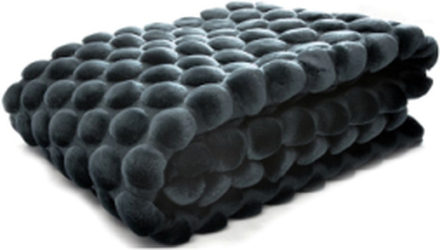 Throw Petrol Egg 170X130Cm Home Textiles Cushions & Blankets Blankets & Throws Navy Ceannis