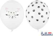 Ballonger Katt & tassar, 30 cm, 50-pack - PartyDeco